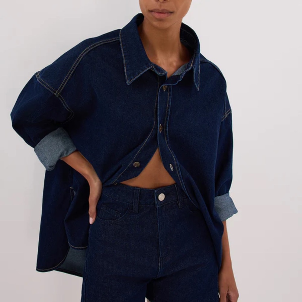 DISSH Blue Jean Shorts High-Waisted Classic